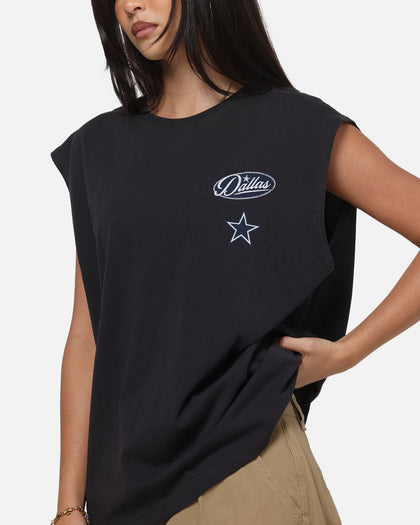 Mitchell & Ness Dallas Cowboys Americas Team Boxy Muscle T-Shirt Washed Black