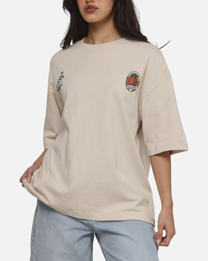 Mitchell & Ness Wallabies Cropped T-Shirt Ivory