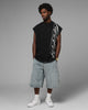 Loiter Script Muscle T-Shirt Black