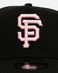 New Era San Francisco Giants 'Black And Pink' 9FORTY A-Frame Snapback Black/Pink