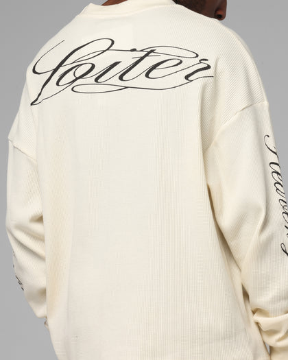 Loiter Purity Thermal Long Sleeve T-Shirt Off White