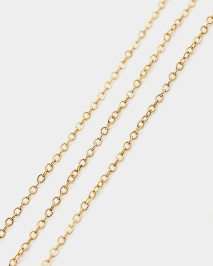 Raising Hell Customisable Cable Necklace Gold