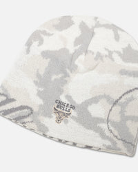 Mitchell & Ness Chicago Bulls Snow Camo Skull Beanie Snow Camo