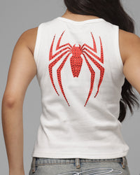 Loiter Marvel Spider-Man By Loiter Women's Spider Tank Off White