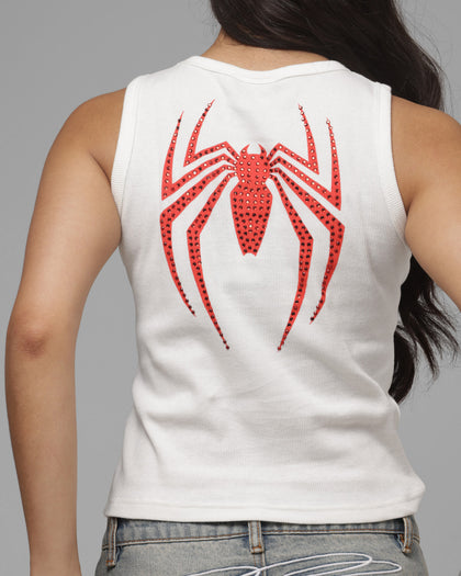 Loiter Marvel Spider-Man By Loiter Women's Spider Tank Off White