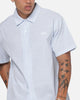 X-Large Oxford Script Button Up Shirt Light Blue