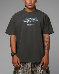 Loiter Frontier T-Shirt Black Wash
