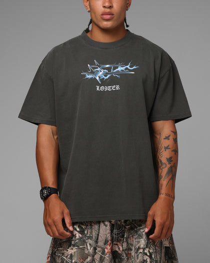 Loiter Frontier T-Shirt Black Wash