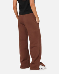 Nike Women's Sportswear Phoenix Fleece High Waisted Wide Leg Sweat Pants Fauna Brown/Sail