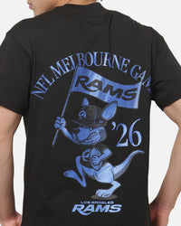 New Era Los Angeles Rams Kangaroo Flag T-Shirt Black