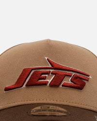 New Era New York Jets 'Thanksgiving Football' 9FORTY A-Frame Snapback Khaki
