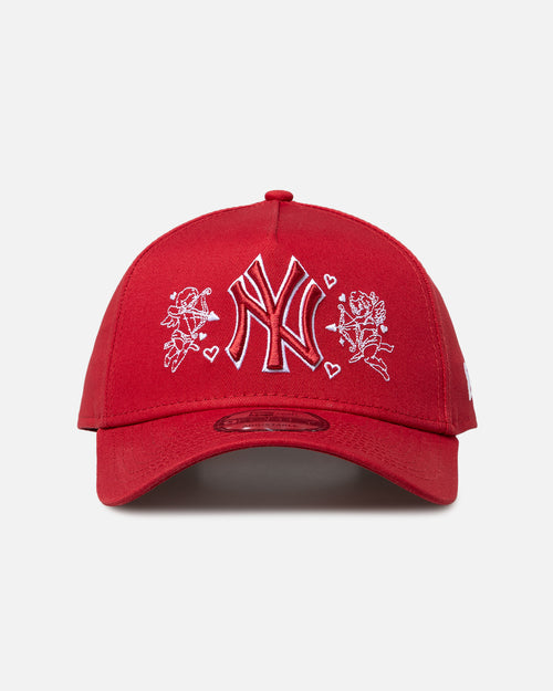 New Era New York Yankees 'Valentines Day' 9FORTY A-Frame Snapback Dark Red