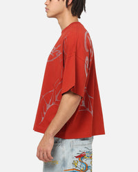 Ed Hardy Cyber Rhinestone T-Shirt Red