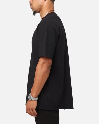 Saint Morta Gothic Monogram Box T-Shirt Black
