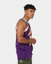 Mitchell & Ness Los Angeles Lakers Dennis Rodman #73 '98-'99 Road Swingman Jersey Purple