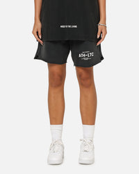 Saint Morta Athltc Sweat Shorts Washed Black