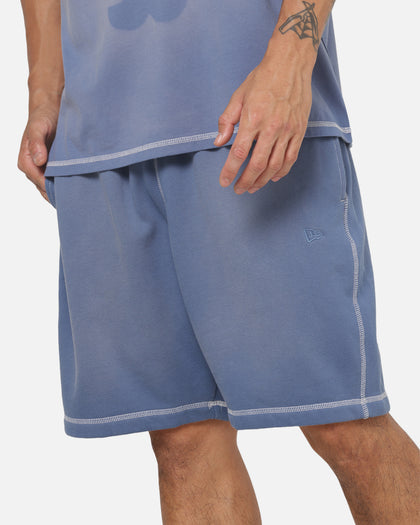 New Era Acid Wash Fleece Shorts Blue