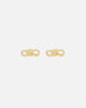Guess Mainline Women's Modern Love 20mm Knot Stud Earrings Yellow Gold