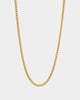 Saint Morta 3mm Micro Cuban Chain Gold