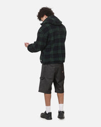 Carre Sherpa Hooded Jumper Tartan Plaid