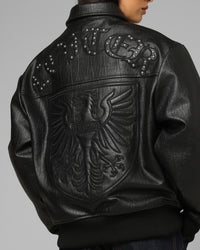 Loiter Imperial Vegan Leather Jacket Black