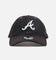 New Era Atlanta Braves "Black Denim" Classic Casual Strapback Black Denim/Rust Contrast