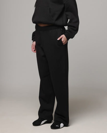 American Thrift Women's Straight Leg Trackpants Black