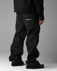 Loiter Selvedge Denim Boot Cut Jeans Black