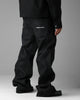 Loiter Selvedge Denim Boot Cut Jeans Black