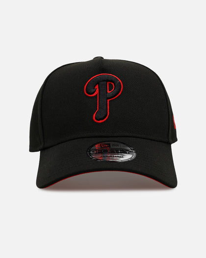 New Era Philadelphia Phillies 'Easy Black And Scarlet' 9FORTY A-Frame Snapback Black/Scarlet
