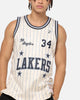 Mitchell & Ness Los Angeles Lakers Shaquille O'Neal #34 Playoff Energy Swingman Jersey Off White