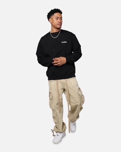 X-Large Chenille Slanted OG Crewneck Black