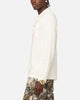 XXIII Zyair Knit Rib Long Sleeve Button Up Shirt Cream