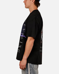 73Studio X Solo Leveling Solo Leveling Vintage T-Shirt Black Acidwash