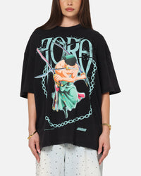 73Studio X One Piece Zoro Vintage T-Shirt Off Black