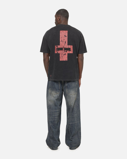 Saint Morta Saints Marked Boxy T-Shirt Washed Black