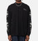 Carre Floral Oversized Long Sleeve T-Shirt Black