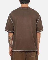 New Era New York Yankees Acid Wash T-Shirt Brown