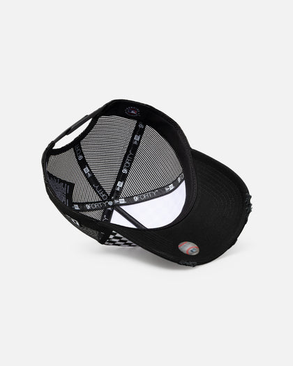 New Era New York Yankees 'Checker Trucker' 9FORTY A-Frame Trucker Snapback White