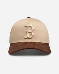New Era Boston Red Sox 'Oat Brown Suede' 9FORTY A-Frame Snapback Brown
