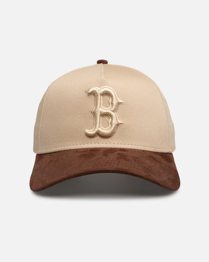 New Era Boston Red Sox 'Oat Brown Suede' 9FORTY A-Frame Snapback Brown