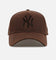 New Era New York Yankees 'Waxed Canvas QS' 59FORTY A-Frame Fitted Brown