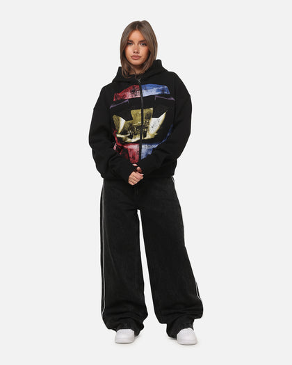 73Studio X Halo Xbox Red Vs Blue Split Hoodie Black