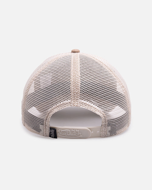 Von Dutch Distressed Trucker Snapback Brown/Taupe