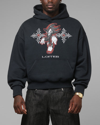 Loiter x Sonic Chrome Shadow Hoodie Black