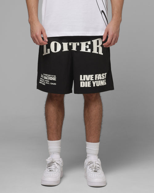 Loiter Impact Walk Shorts Black