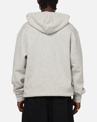 Jordan Brooklyn Fleece Pullover Hoodie Grey Heather/White