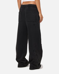 Saint Morta Crested Wing Sweatpants Washed Black