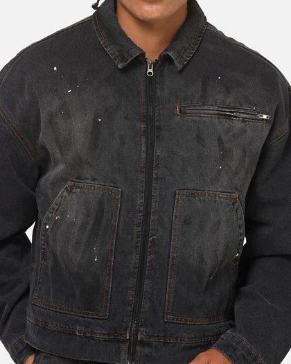 Saint Morta Halo Zip Jacket Smoke Black