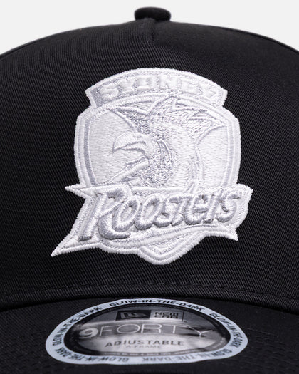 New Era Sydney Roosters 'NRL Glow In The Dark' 9FORTY A-Frame Snapback Black